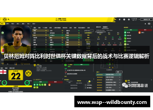 贝林厄姆对阵比利时世俱杯关键数据背后的战术与比赛逻辑解析